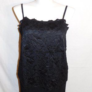22/24 Venezia Black Lace Camisole Top NWT